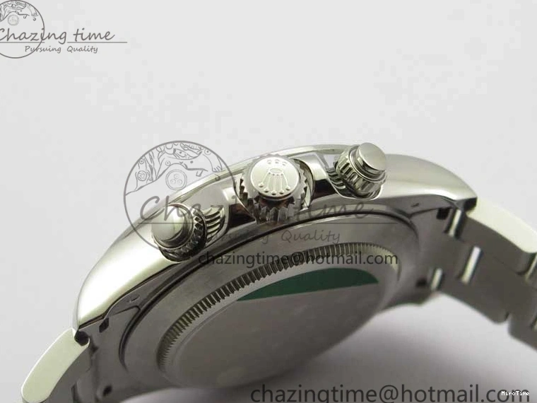 MiroTime 0319 TechFriendly Daytona 116520 SS UBF Best Edition Ice Blue MOP Crystal Markers Dial on SS Bracelet A 2938